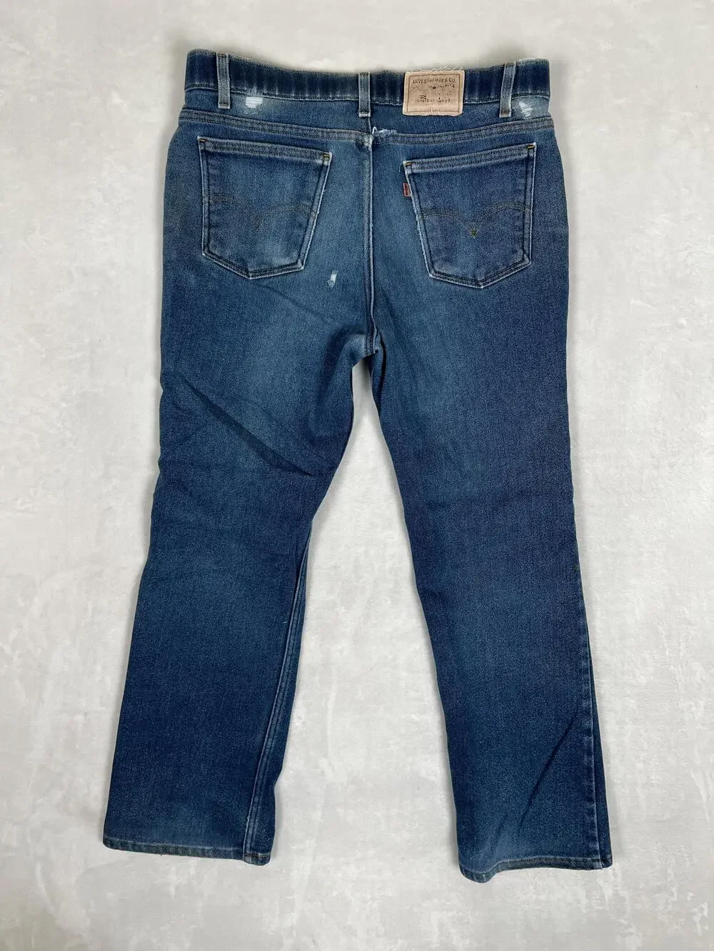 Vintage Levi's Action Jeans Mens 36x30 Blue Straight Denim Orange Tab USA Made